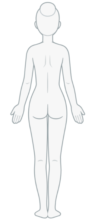 Body survey back view (female)